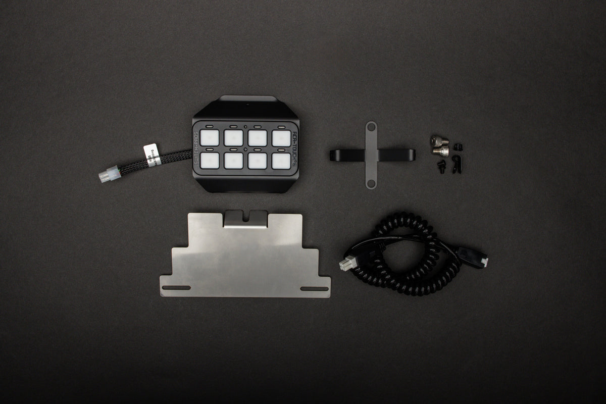 Polaris RZR Pro R, Turbo R 2022-2024, Pro XP 2020-2024 Steering Wheel Kit; Switch Panel and Power Module Mounting Brackets (With Optional SP9100 System) - Apollo Off-Road
