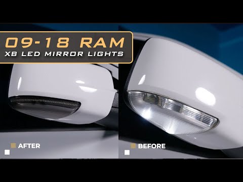 XB LED Mirror Lights: Dodge Ram (09-18 / Underside / Pair)