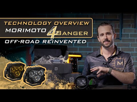 Morimoto 4Banger 2.0 HXB LED Pods (Spot / Yellow)(Set)