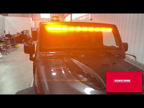 Mpower ORV Interior Light Bar for 2018+ Jeep Wrangler JL/Gladiator JT with ACC, 8 Module, Split 2 Piece, Amber/White