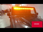MPower ORV Interior Light Bar for 2017-18 Jeep Wrangler JK, 10 Module, Full 1 Piece, Amber/White