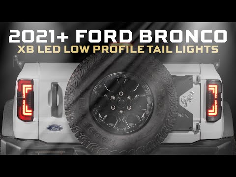 XB LED Tail Lights: Ford Bronco (2021+) (Smoked or Red)