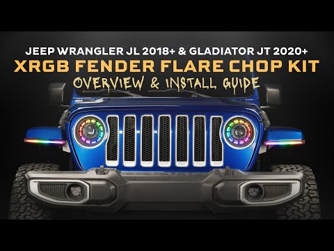 High Line Jeep JL / JT XRGB Fender Flare Chop Kit (Set)