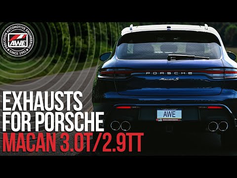 AWE Touring Edition Catback Exhaust for '19-'21 Porsche Macan 3.0T/2.9TT - Chrome Silver Tips