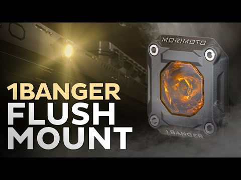 Flush or Angled Mounting Kit: Morimoto 1Banger