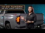 XB LED Tail Lights: Toyota Tundra (14-21) (Pair / Black)