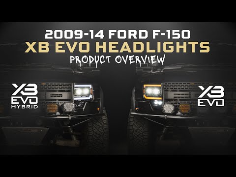 XB Evo Headlights: 2009-14 Ford F-150, Set