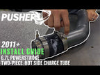 Pusher HD 3" Hot Side Charge Tube for 2023+ Ford F250/350 6.7L Powerstroke