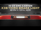 X3B LED Third Brake Light: 2015+ Colorado/Canyon, Clear Lens