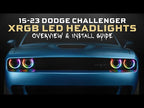XRGB LED Headlights: 2015-2023 Dodge Challenger (RGB / Set)