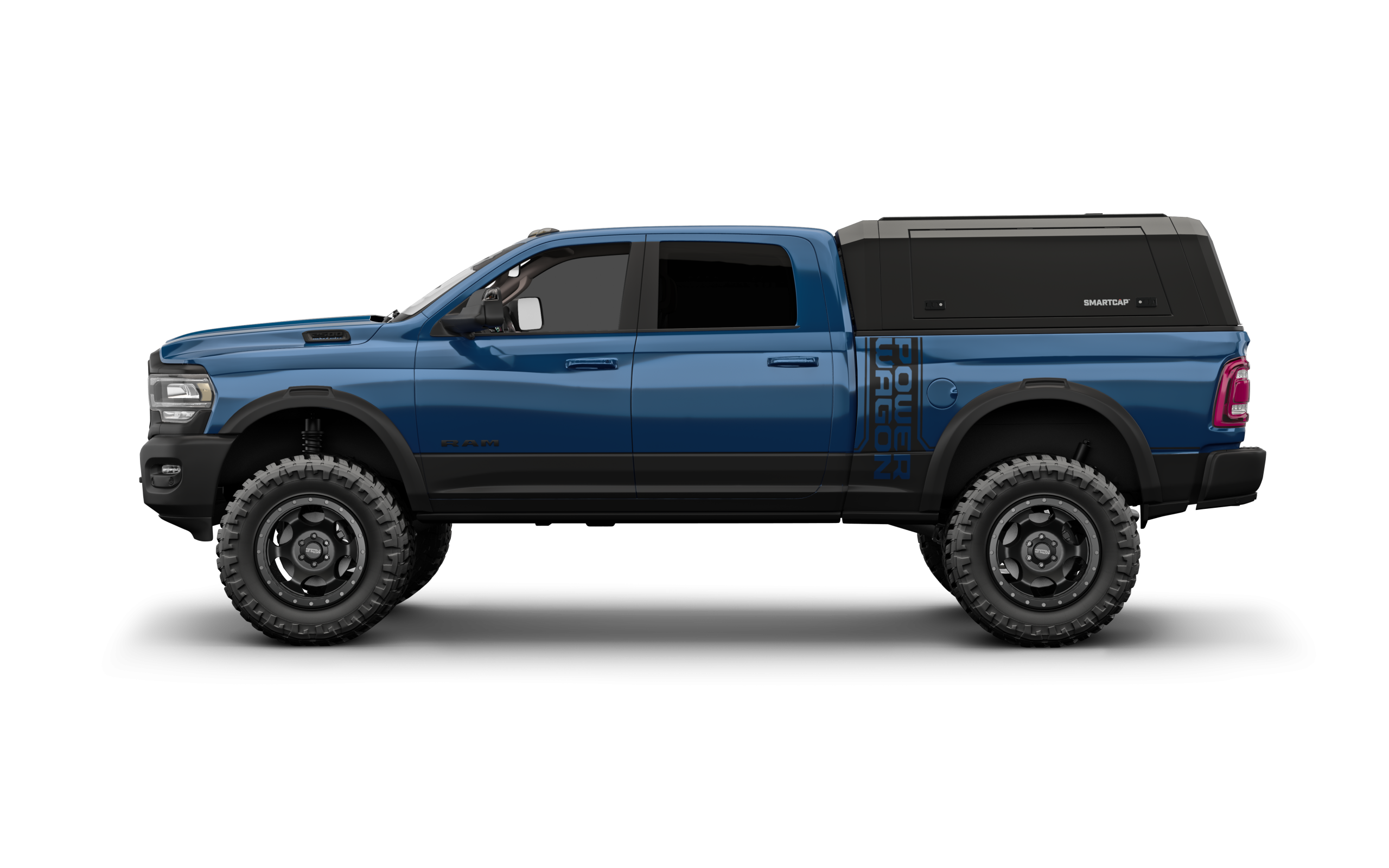 RAM 1500 Truck Bed Cap SmartCap EVOa Adventure Matte Black For 09-24 DS (Classic Body Style) RAM 1500 6.4 Foot Standard Bed - Apollo Off-Road