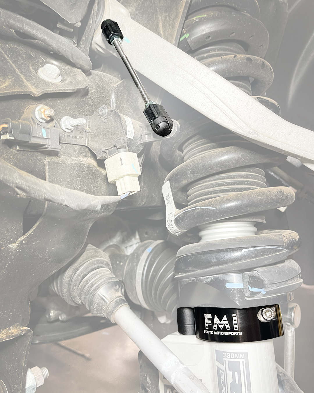 Foutz Motorsports 2" Front Leveling Collar Kit with Ride Height Sensor Connector Rods 2025-2026 Ram 1500 RHO