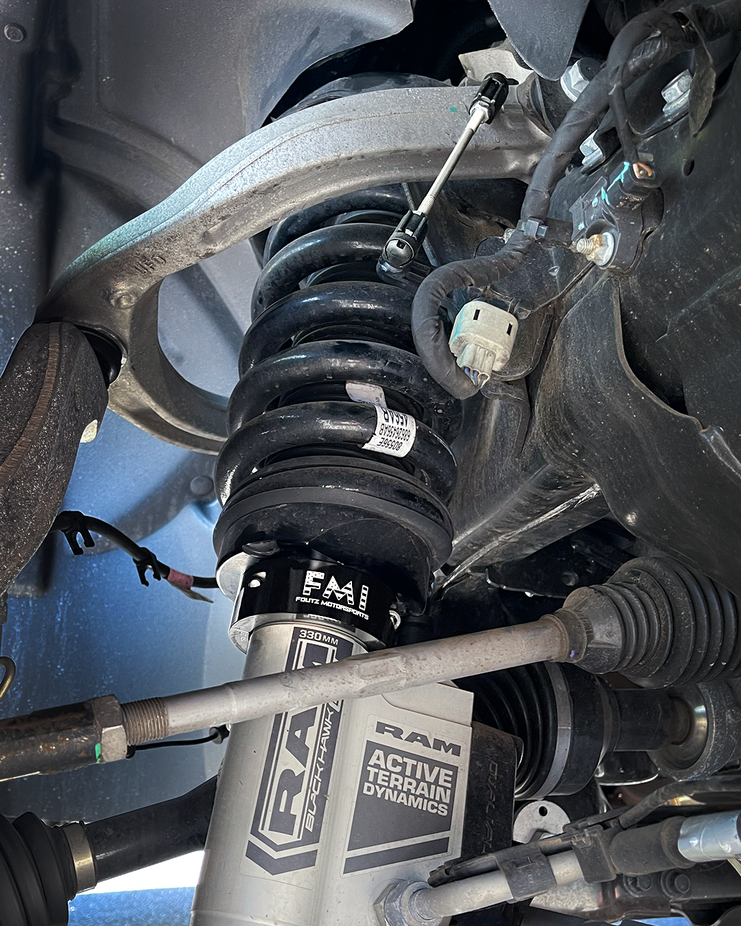 Foutz Motorsports 2" Front Leveling Collar Kit with Ride Height Sensor Connector Rods 2025-2026 Ram 1500 RHO