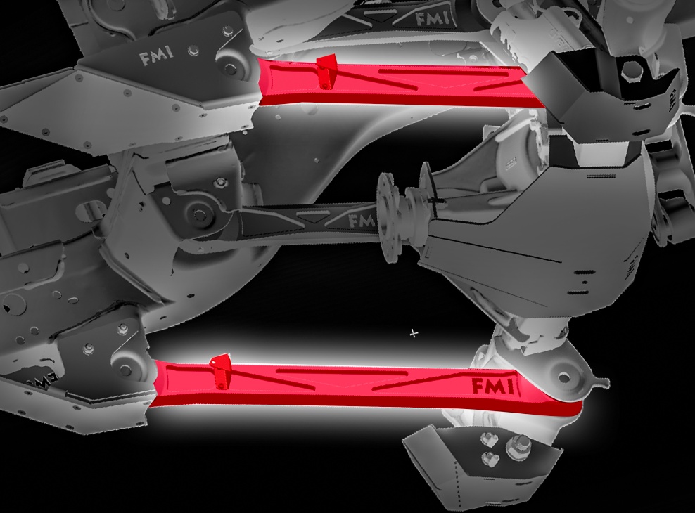 Foutz Motorsports Rear Lower Billet Aluminum Suspension Arms with Ultra-Flex joints 2024 Ford Ranger Raptor