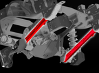 Foutz Motorsports Rear Lower Billet Aluminum Suspension Arms with Ultra-Flex joints 2024 Ford Ranger Raptor