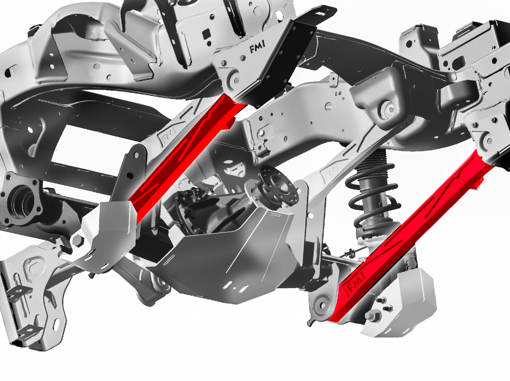 Foutz Motorsports Rear Lower Billet Aluminum Suspension Arms with Ultra-Flex joints 2024 Ford Ranger Raptor