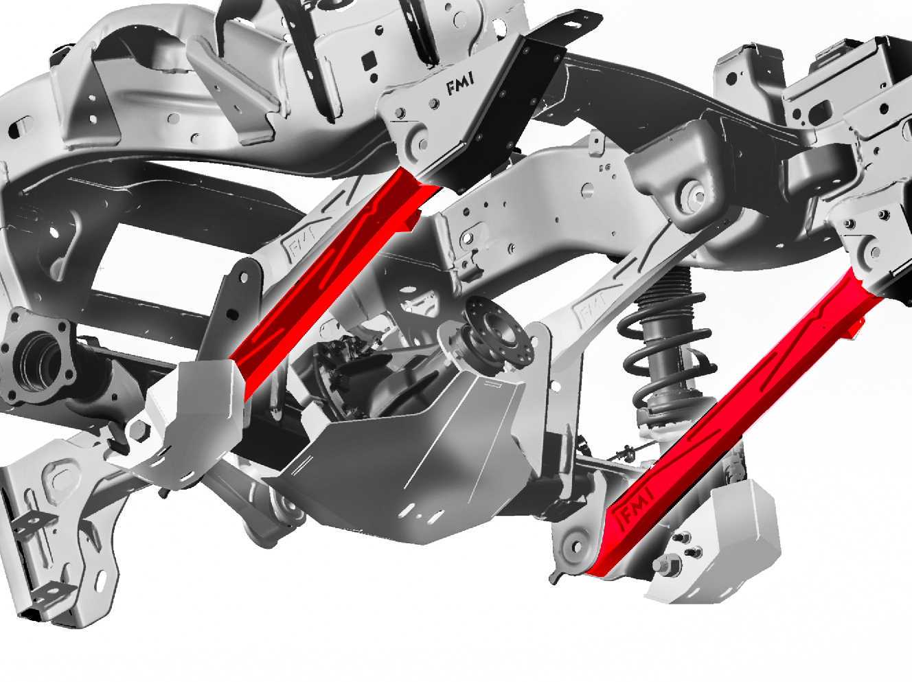 Foutz Motorsports Rear Lower Billet Aluminum Suspension Arms with Ultra-Flex joints 2024 Ford Ranger Raptor