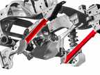 Foutz Motorsports Rear Lower Billet Aluminum Suspension Arms with Ultra-Flex joints 2024 Ford Ranger Raptor