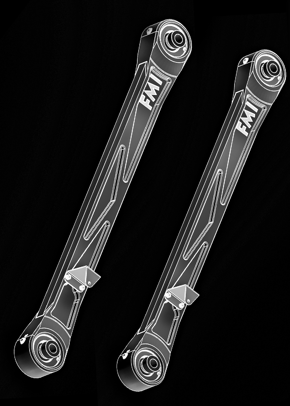 Foutz Motorsports Rear Lower Billet Aluminum Suspension Arms with Ultra-Flex joints 2024 Ford Ranger Raptor