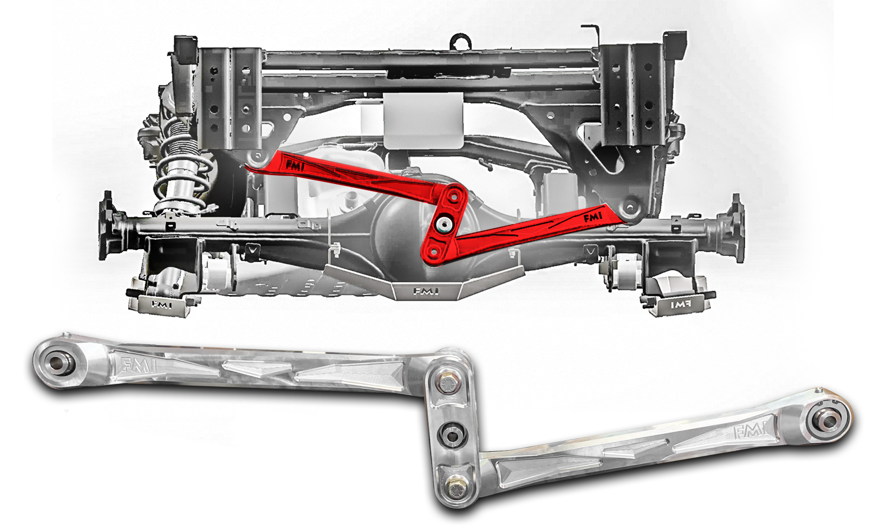 Foutz Motorsports Billet Aluminum Rear Watts Link kit 2024 Ford Ranger Raptor