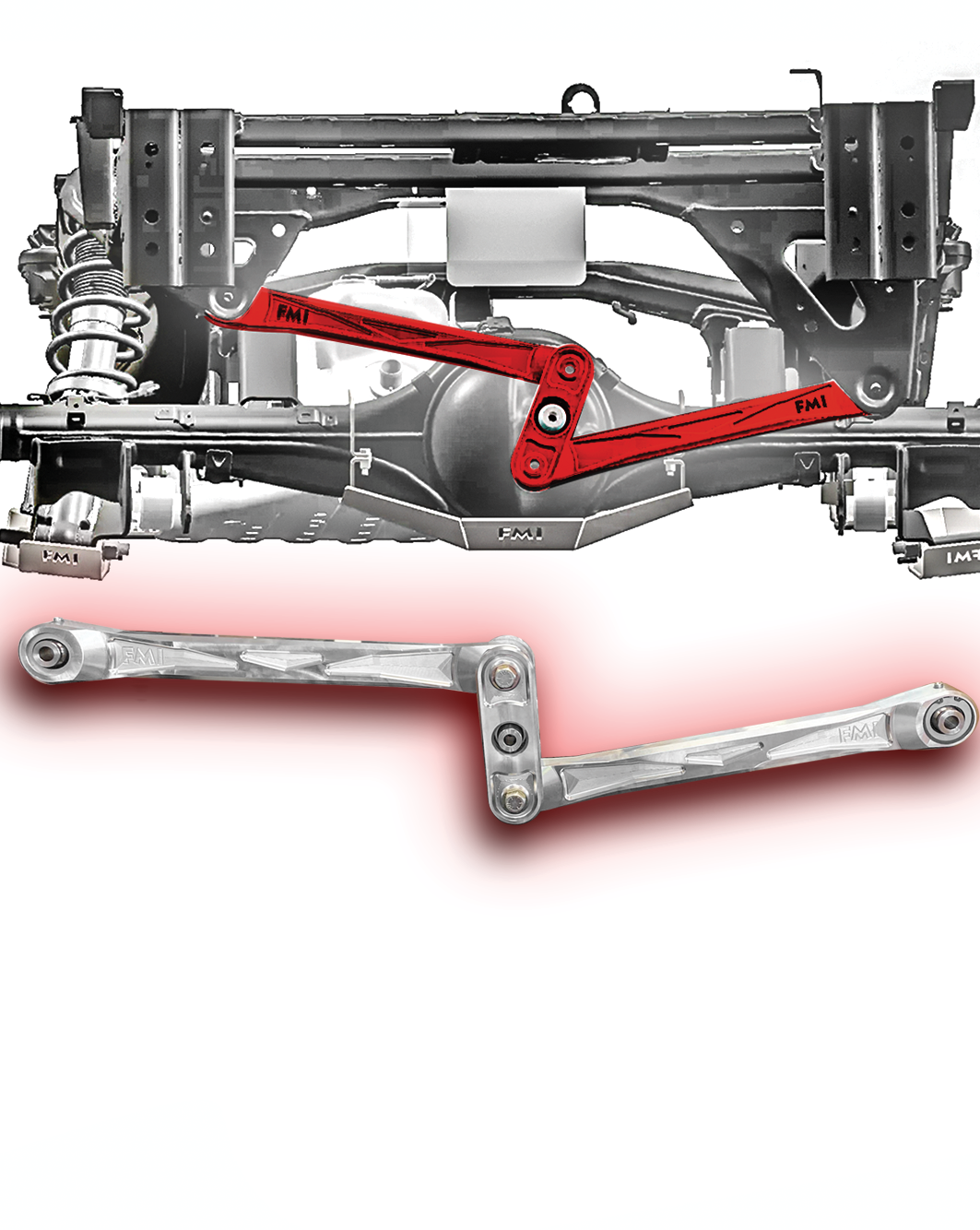 Foutz Motorsports Billet Aluminum Rear Watts Link kit 2024 Ford Ranger Raptor