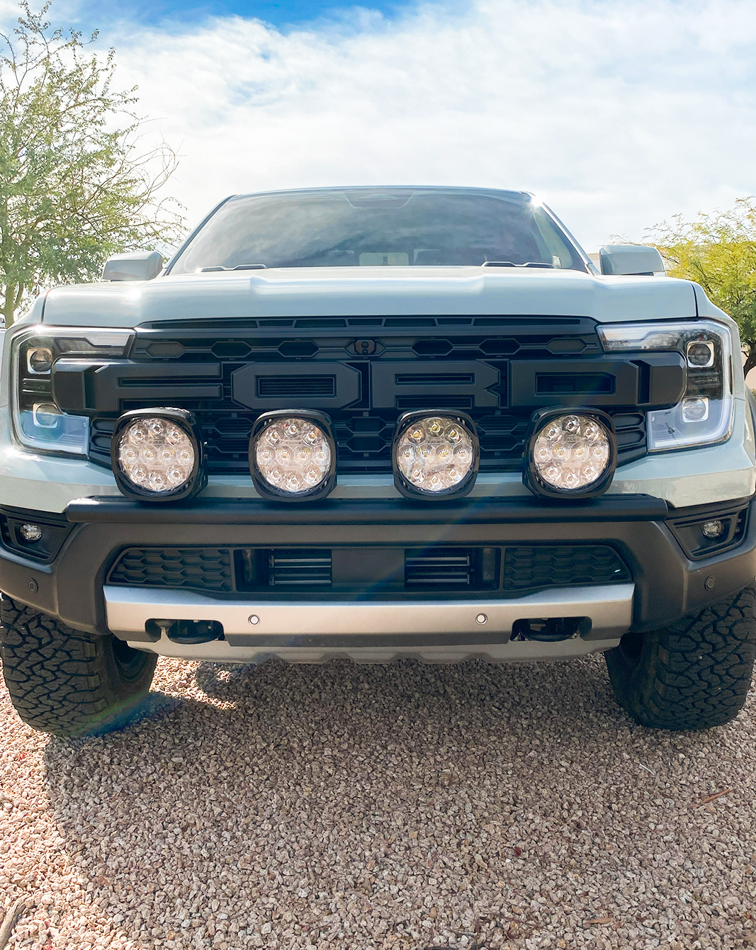 Foutz Motorsports Front Light Mount Kit (for stock bumper) 2024-2026 Ford Ranger Raptor