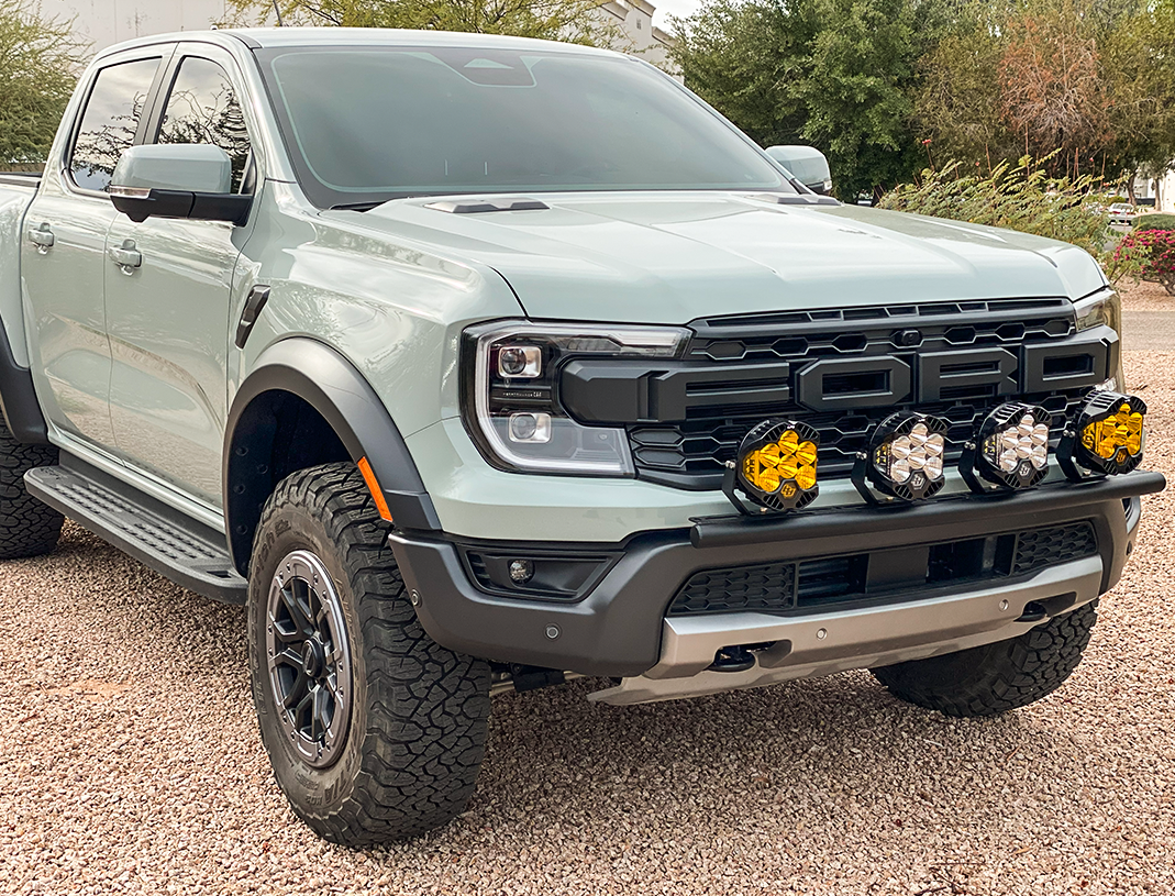 Foutz Motorsports Front Light Mount Kit (for stock bumper) 2024-2026 Ford Ranger Raptor
