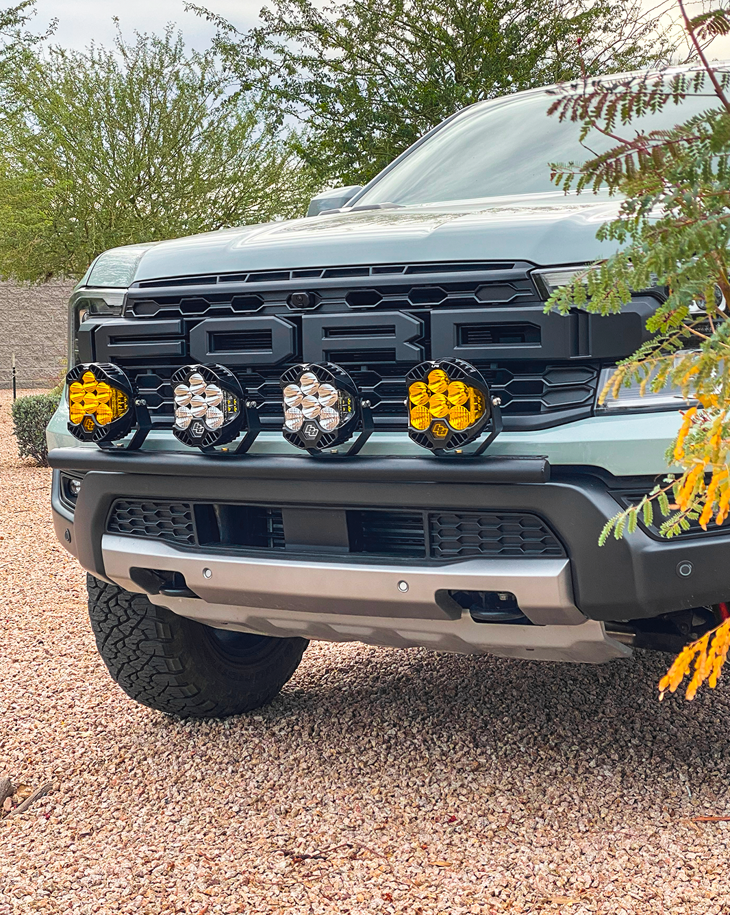 Foutz Motorsports Front Light Mount Kit (for stock bumper) 2024-2026 Ford Ranger Raptor