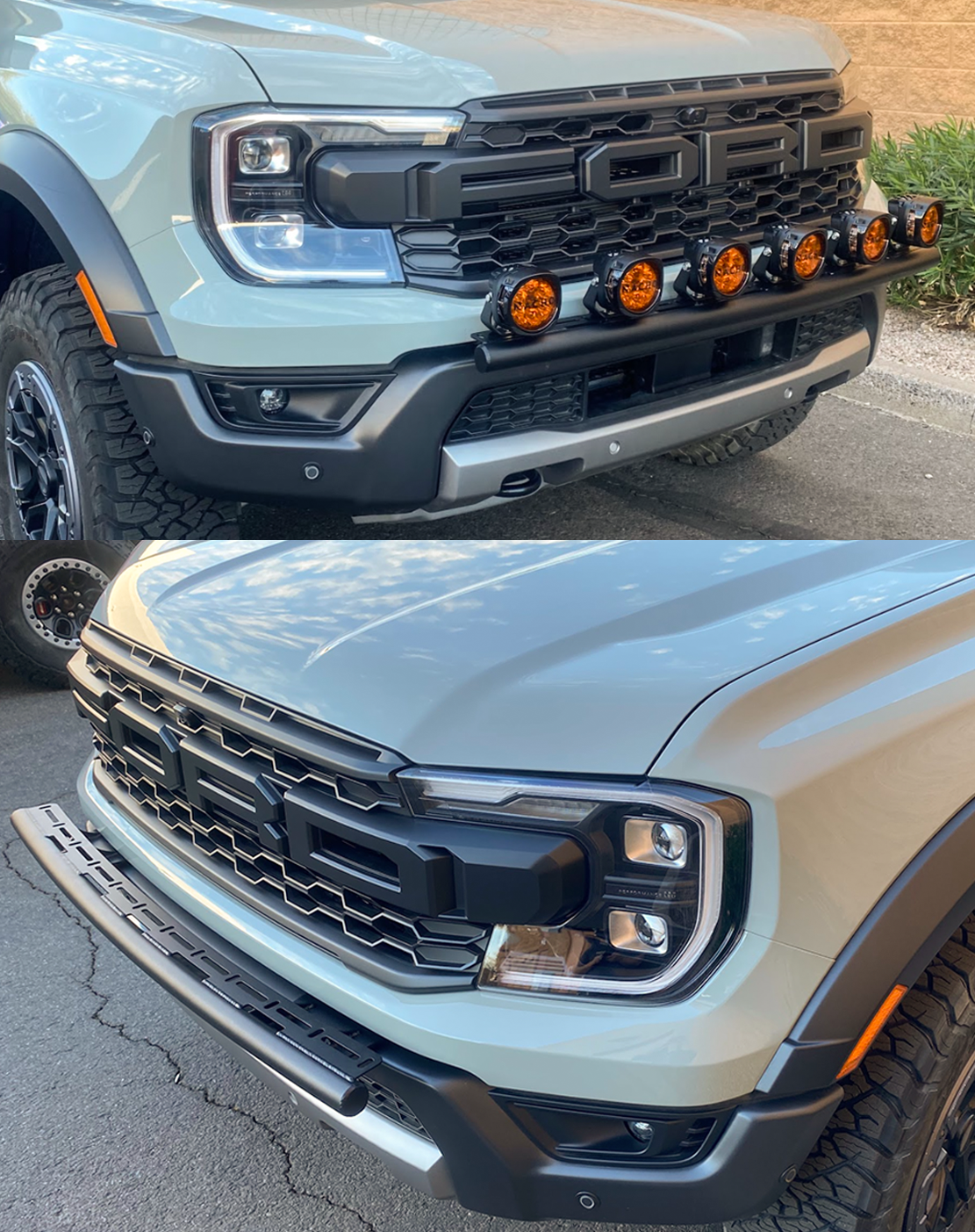 Foutz Motorsports Front Light Mount Kit (for stock bumper) 2024-2026 Ford Ranger Raptor