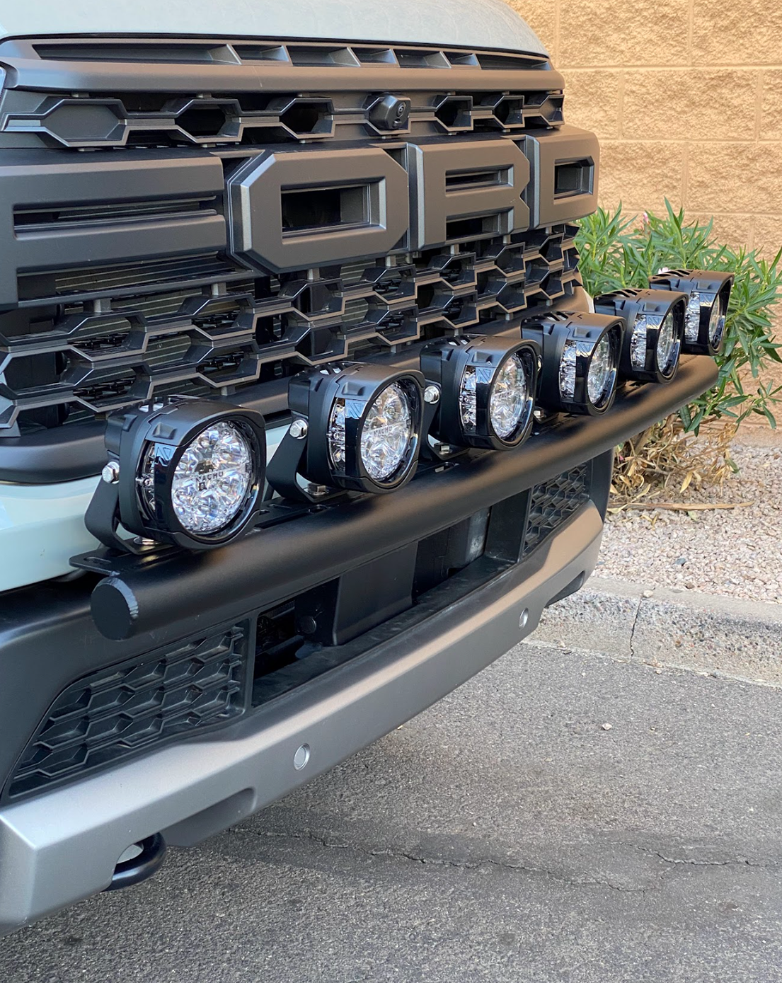 Foutz Motorsports Front Light Mount Kit (for stock bumper) 2024-2026 Ford Ranger Raptor