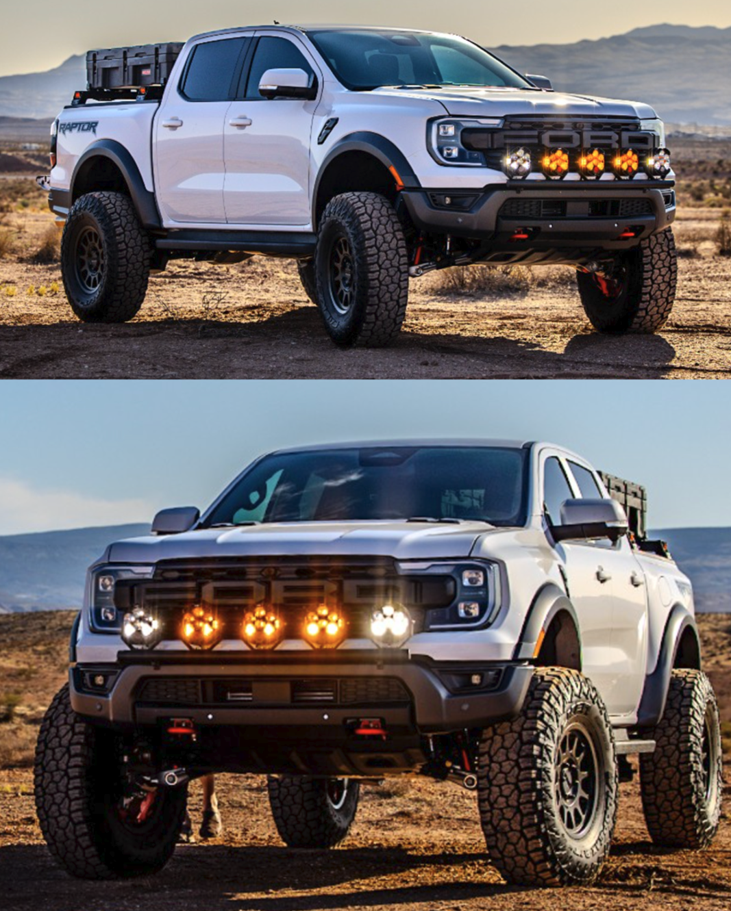 Foutz Motorsports Front Light Mount Kit (for stock bumper) 2024-2026 Ford Ranger Raptor