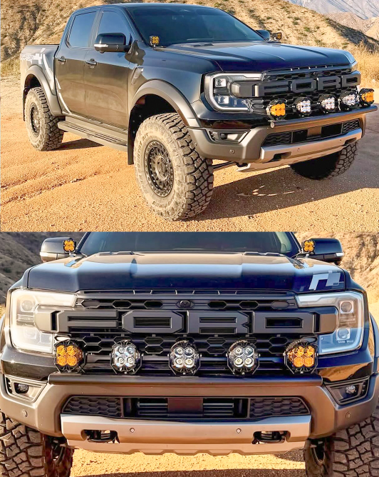Foutz Motorsports Front Light Mount Kit (for stock bumper) 2024-2026 Ford Ranger Raptor