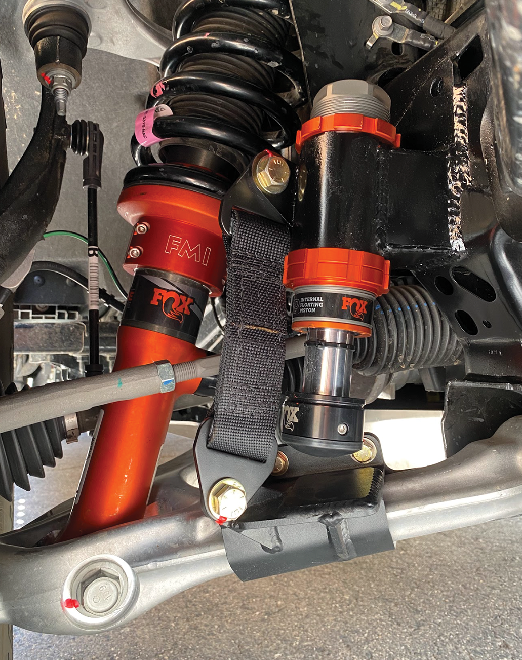 Foutz Motorsports Front Limit Strap Kit & Bump Stop for Stock Lower Arm 2024 Ford Ranger Raptor
