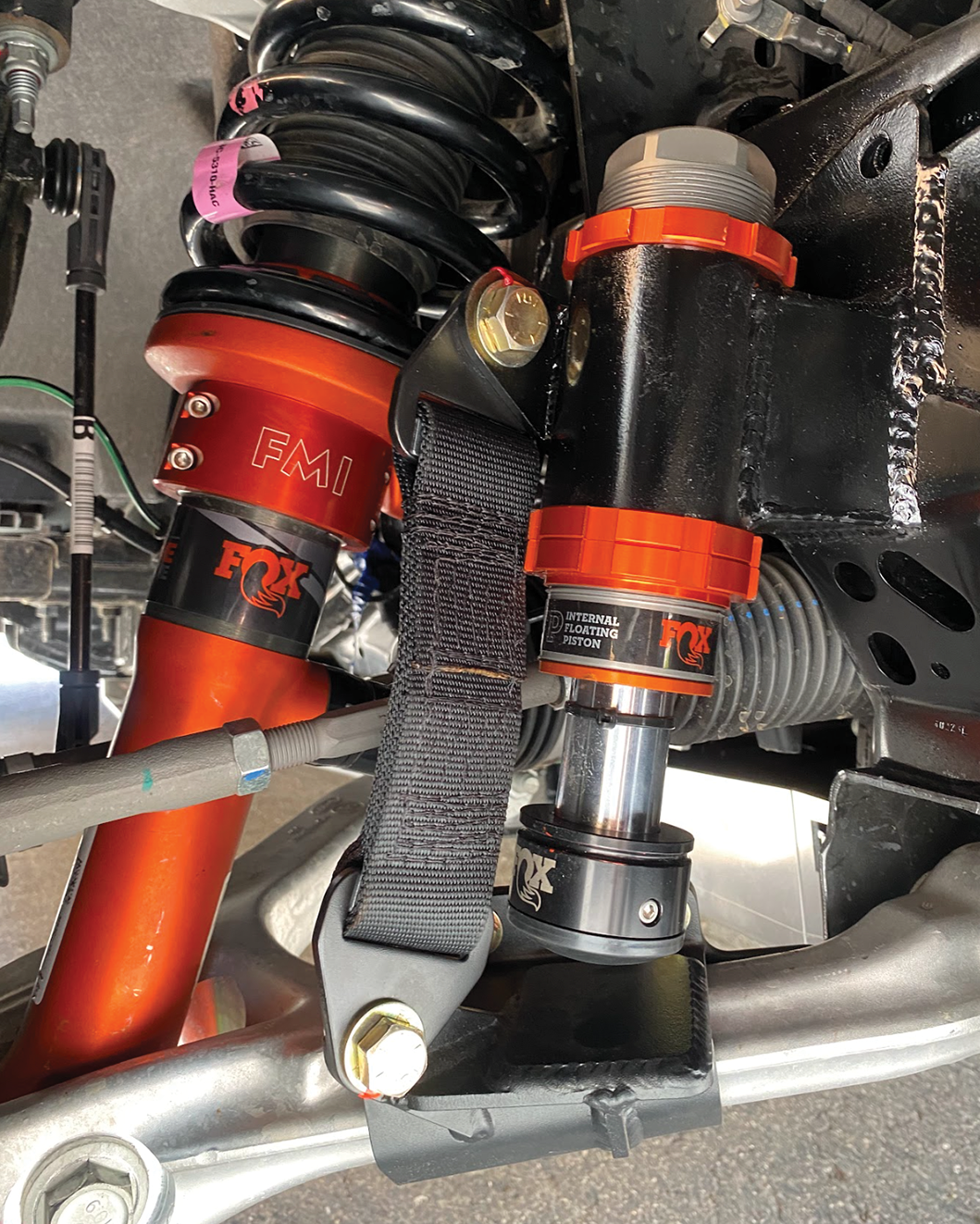 Foutz Motorsports Front Limit Strap Kit & Bump Stop for Stock Lower Arm 2024 Ford Ranger Raptor