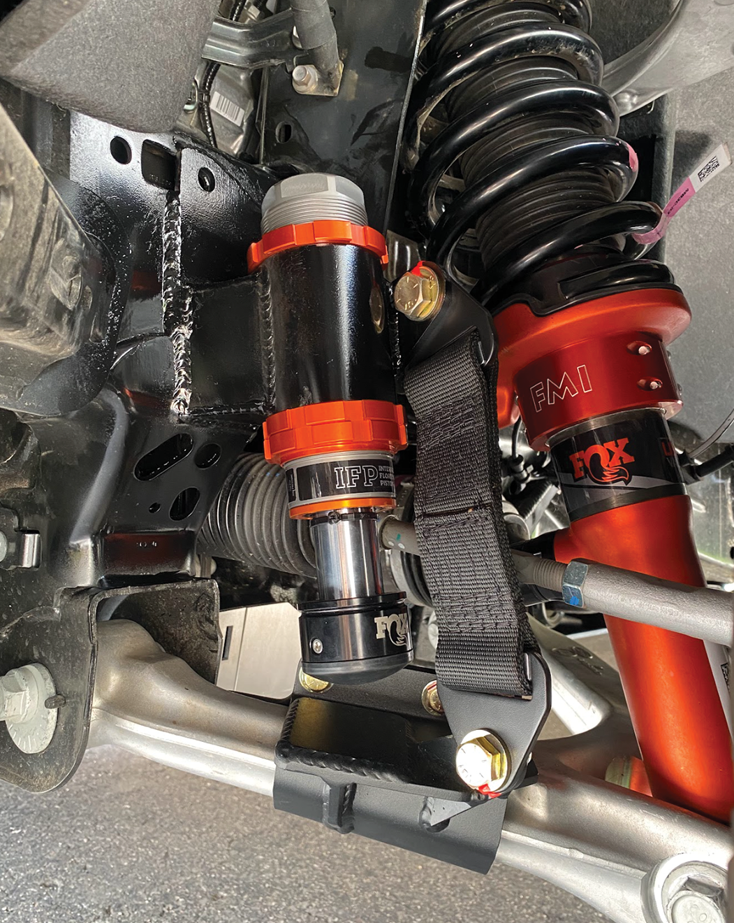 Foutz Motorsports Front Limit Strap Kit & Bump Stop for Stock Lower Arm 2024 Ford Ranger Raptor