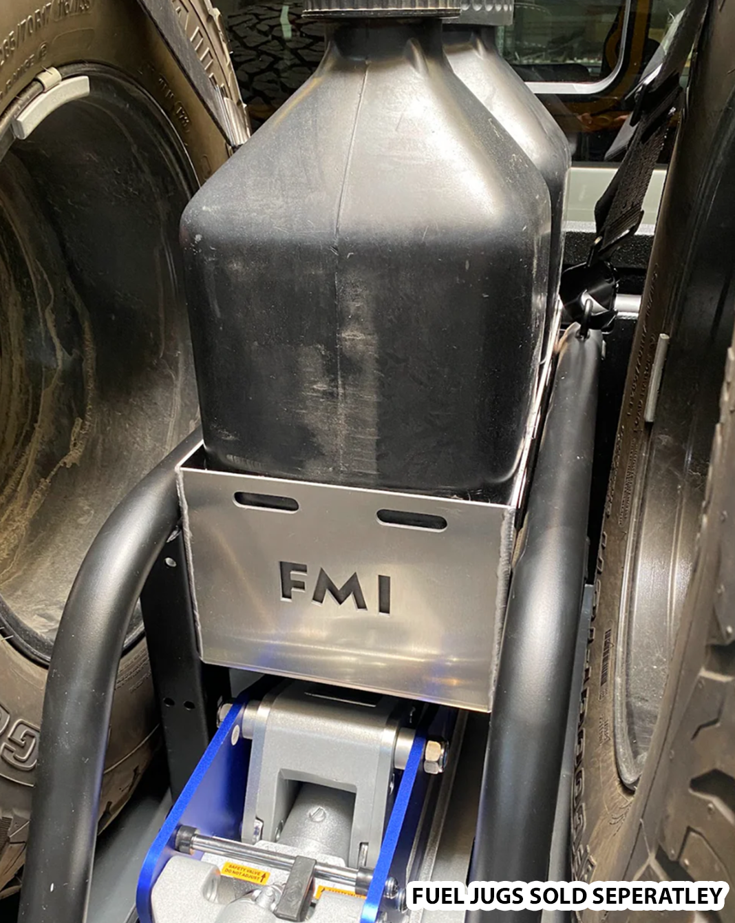 Foutz Motorsports Bolt in Aluminum Fuel Jug Tray (9.5" Wide, 5 Gal) For Bed Organizer kits 2024-2027 Ford Ranger Raptor