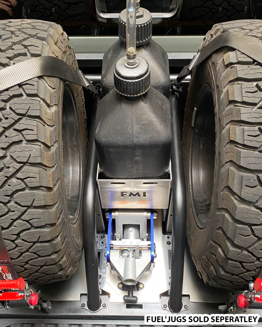 Foutz Motorsports Bolt in Aluminum Fuel Jug Tray (9.5" Wide, 5 Gal) For Bed Organizer kits 2024-2027 Ford Ranger Raptor