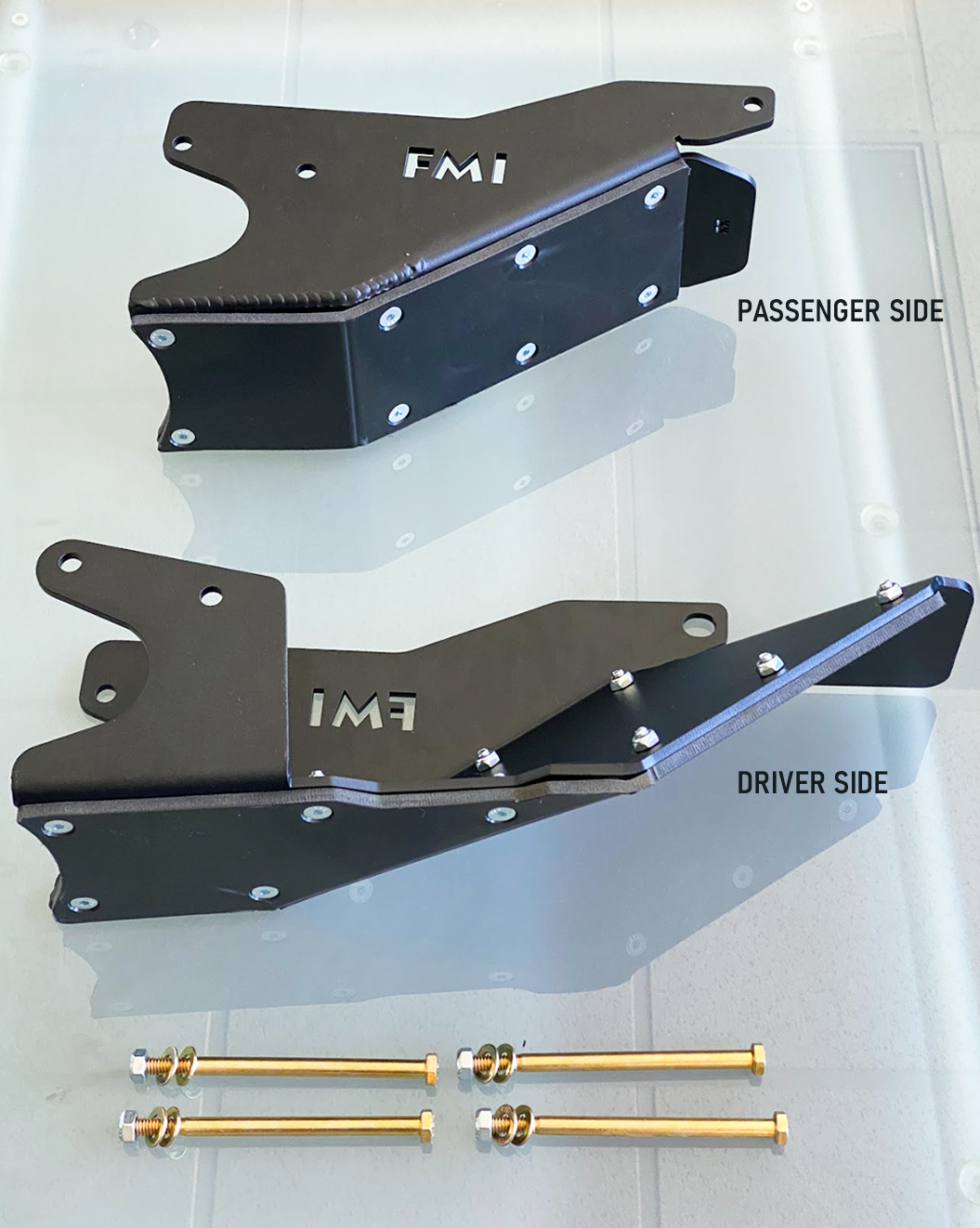 Foutz Motorsports Rear Lower Arm Frame Guard with HDPE Slide 2024 Ford Ranger Raptor