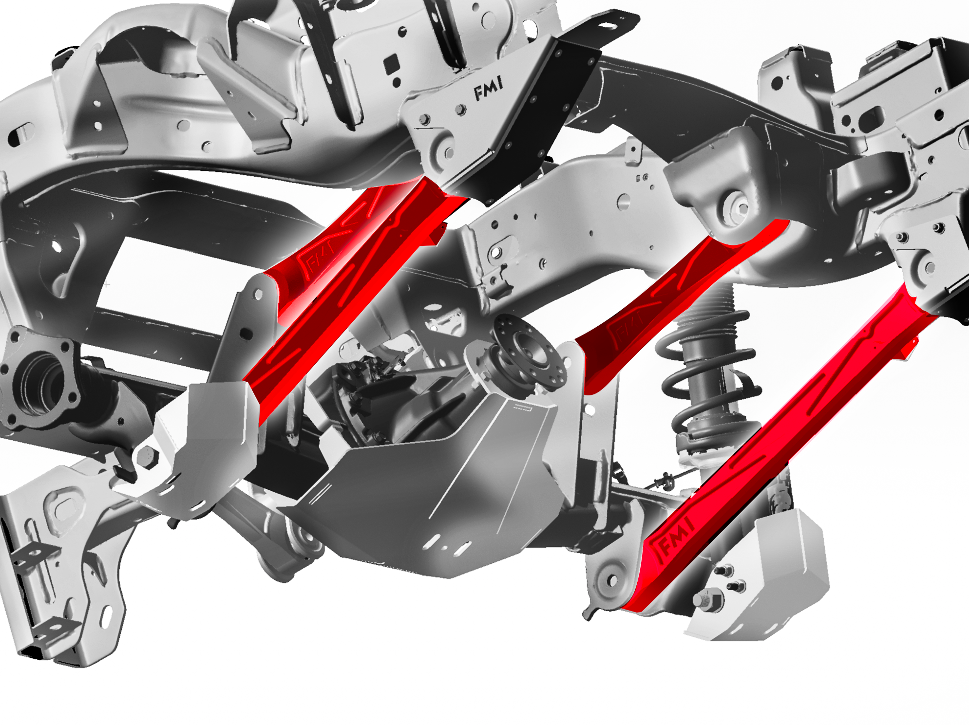 Foutz Motorsports Rear Suspension Kit - Billet Aluminum Arms with Ultra-Flex joints 2024 Ford Ranger Raptor