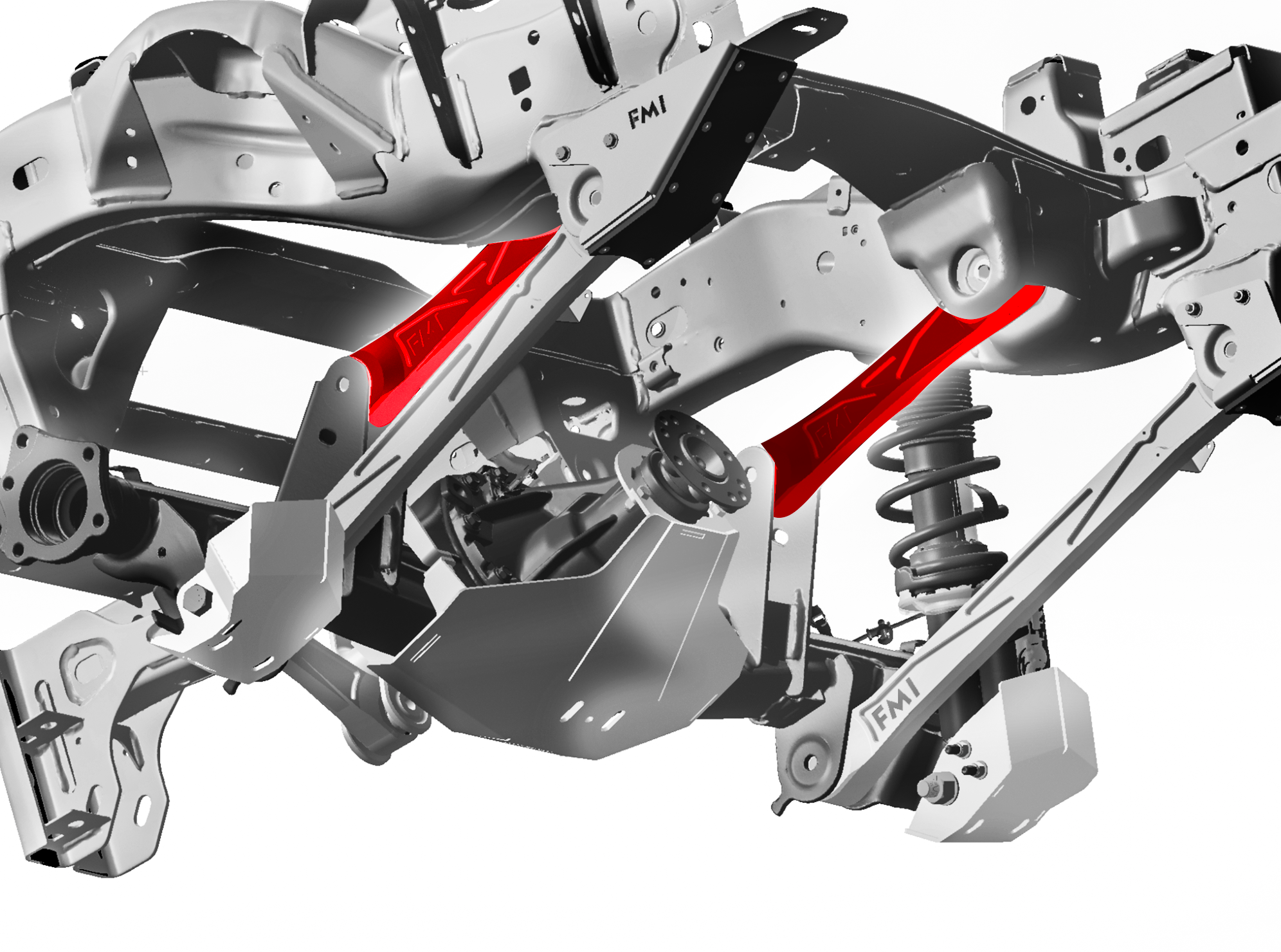 Foutz Motorsports Rear Upper Billet Aluminum Suspension Arms with Ultra-Flex joints 2024 Ford Ranger Raptor