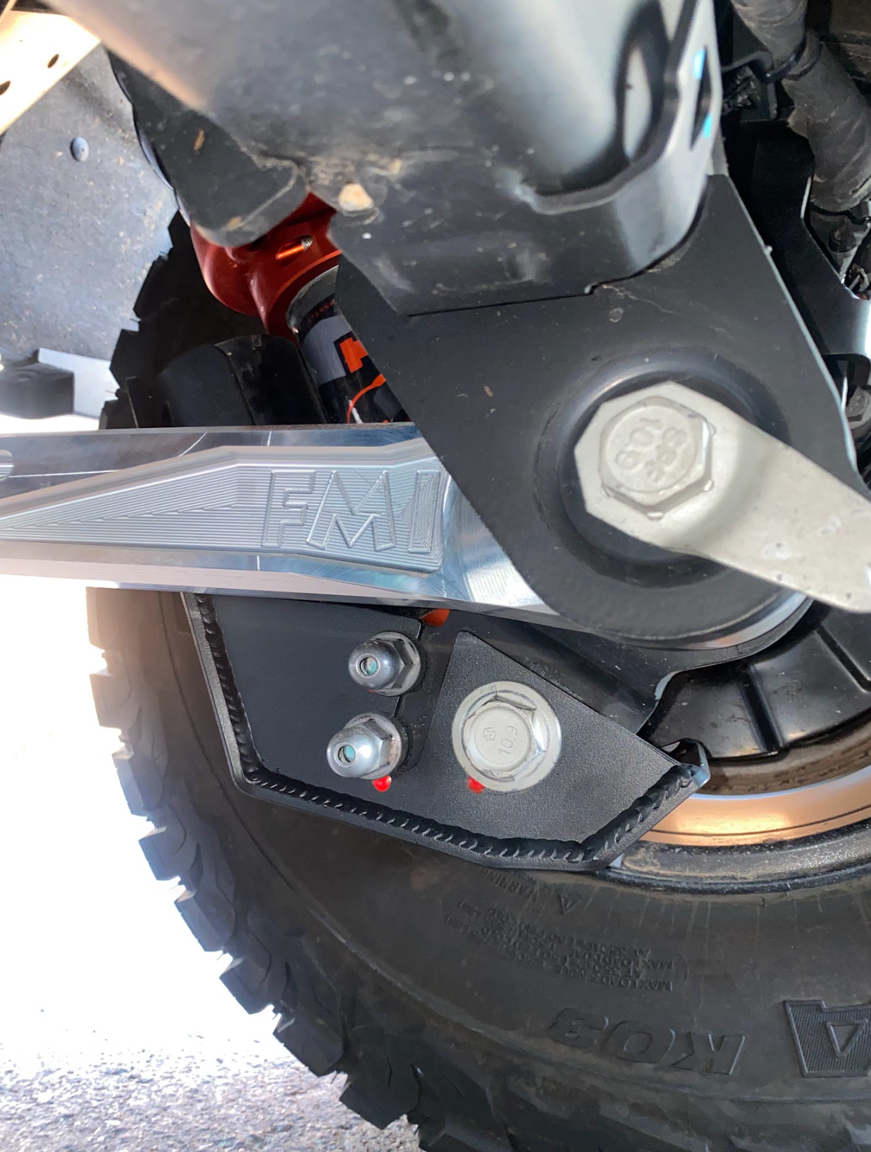 Foutz Motorsports Rear Shock Skid Kit 2024 Ford Ranger Raptor