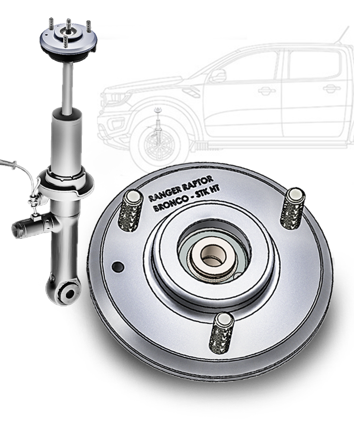 Foutz Motorsports Billet Top Hat - Stock Height 2024-2027 Ford Ranger Raptor