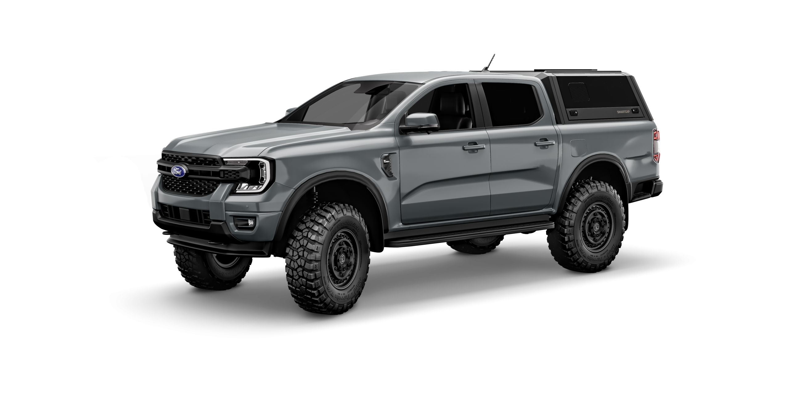 Ranger SmartCapFlat Bed System Matte Black For 19-22 Ford Ranger Crew Cab 5 Foot Short Bed - Apollo Off-Road