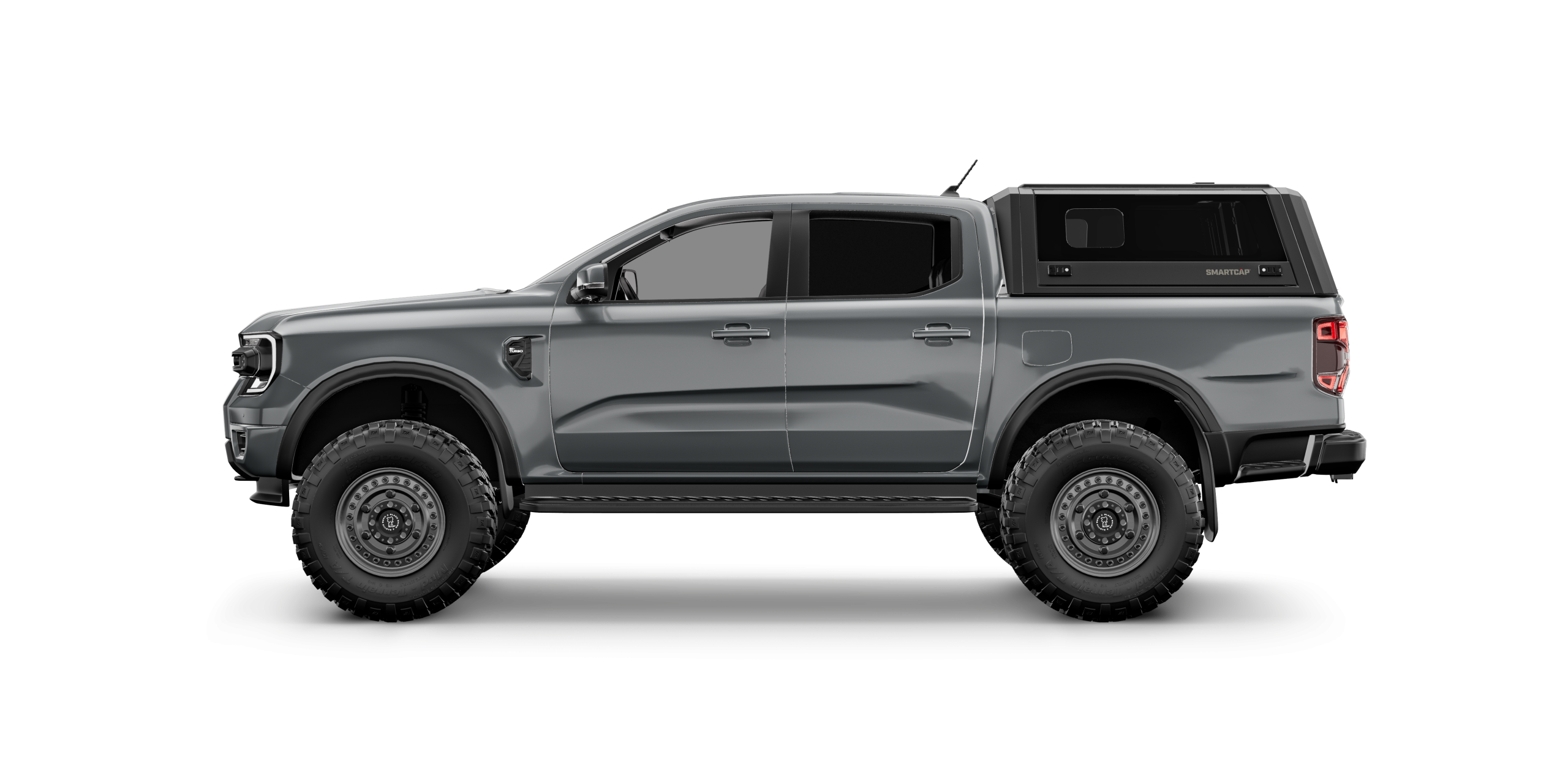 Ranger SmartCapFlat Bed System Matte Black For 19-22 Ford Ranger Crew Cab 5 Foot Short Bed - Apollo Off-Road
