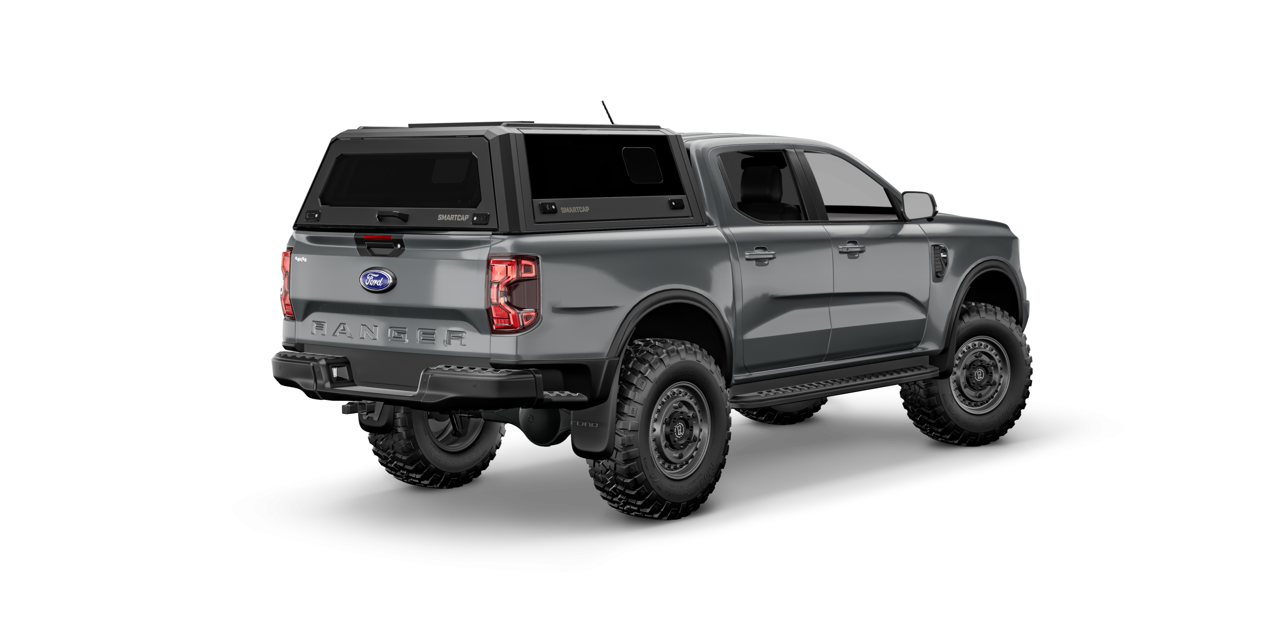 Ranger SmartCapFlat Bed System Matte Black For 19-22 Ford Ranger Crew Cab 5 Foot Short Bed - Apollo Off-Road