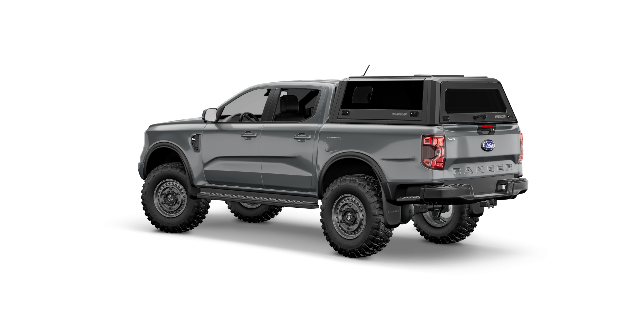 Ranger SmartCapFlat Bed System Matte Black For 19-22 Ford Ranger Crew Cab 5 Foot Short Bed - Apollo Off-Road