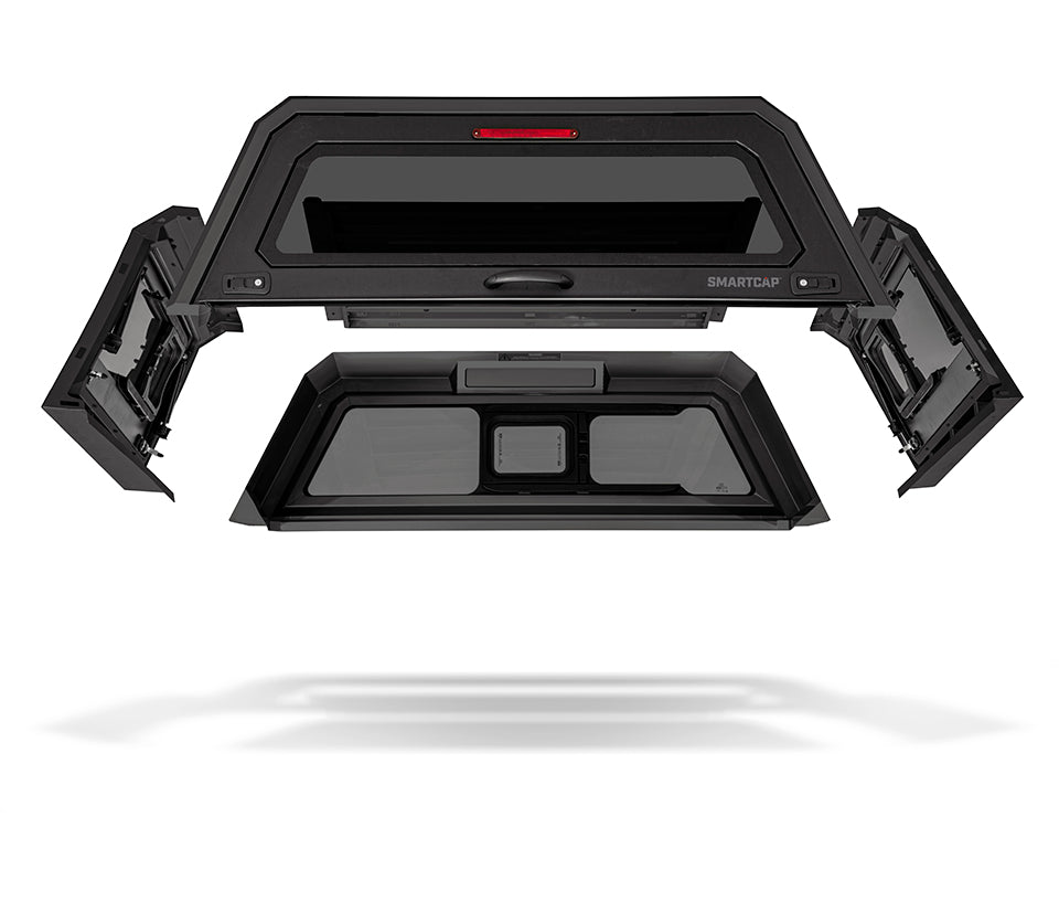 Ranger Truck Bed Cap SmartCapEVO Sport Matte Black For 2024 Ford Ranger Crew Cab 5 Foot Short Bed - Apollo Off-Road