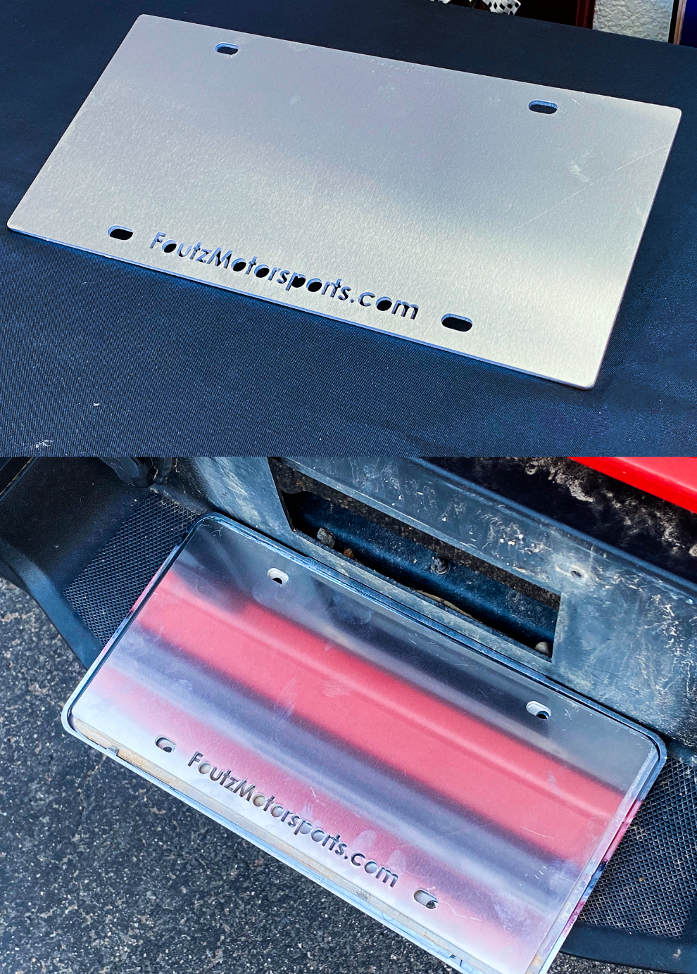 Foutz Motorsports Rear License Plate Backer 2021-2023 Ford F-150 Raptor 2023 Ford F-150 Raptor R