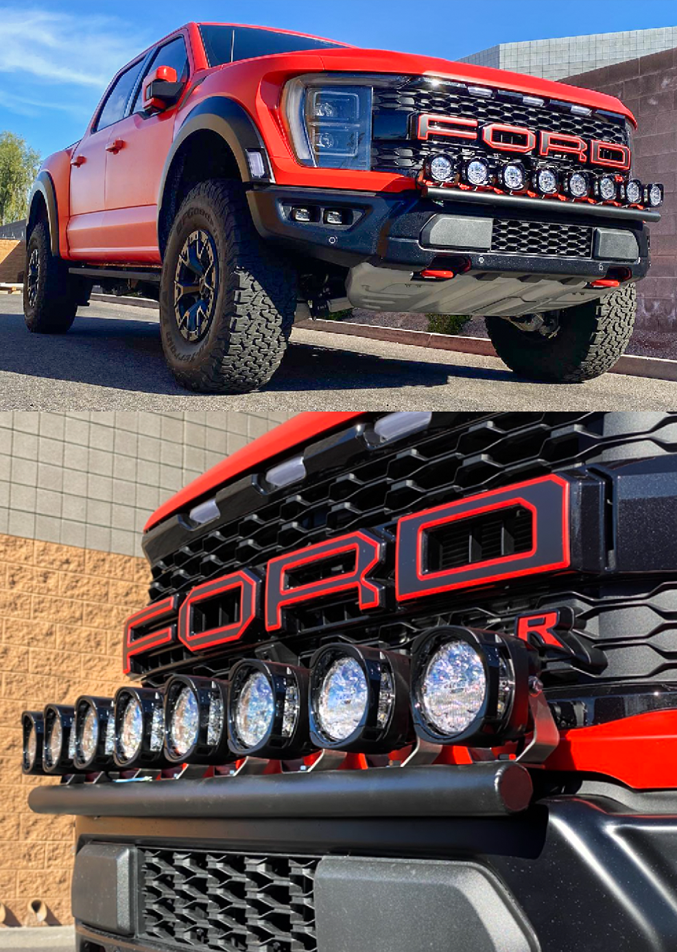 Foutz Motorsports Front Light Mount Kit (stock bumper) - Use Any Light 2021-2023 Ford F-150 Raptor 2023 Ford F-150 Raptor R