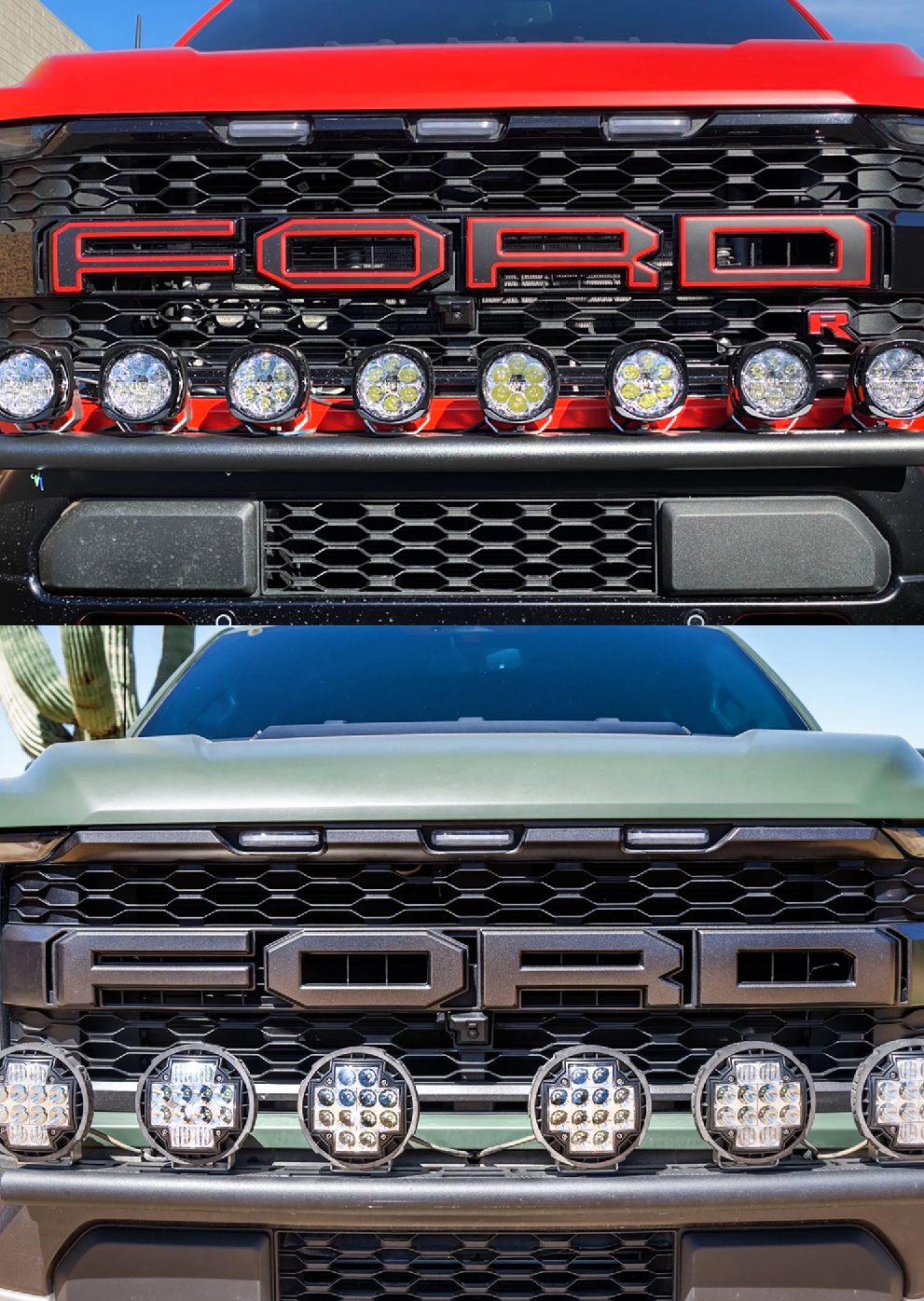 Foutz Motorsports Front Light Mount Kit (stock bumper) - Use Any Light 2021-2023 Ford F-150 Raptor 2023 Ford F-150 Raptor R